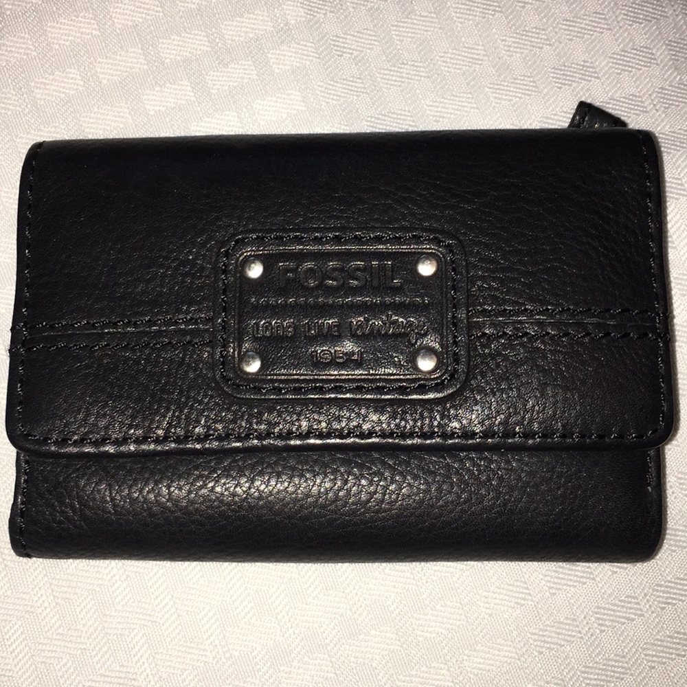 Fossil Genuine Leather Wallet Black